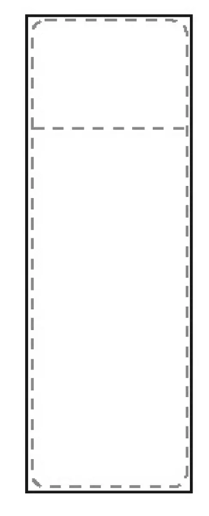 STE Transportetikett Thermo 105x251 mm med kvittodel